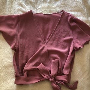 Surplice top with wrap. Worn once